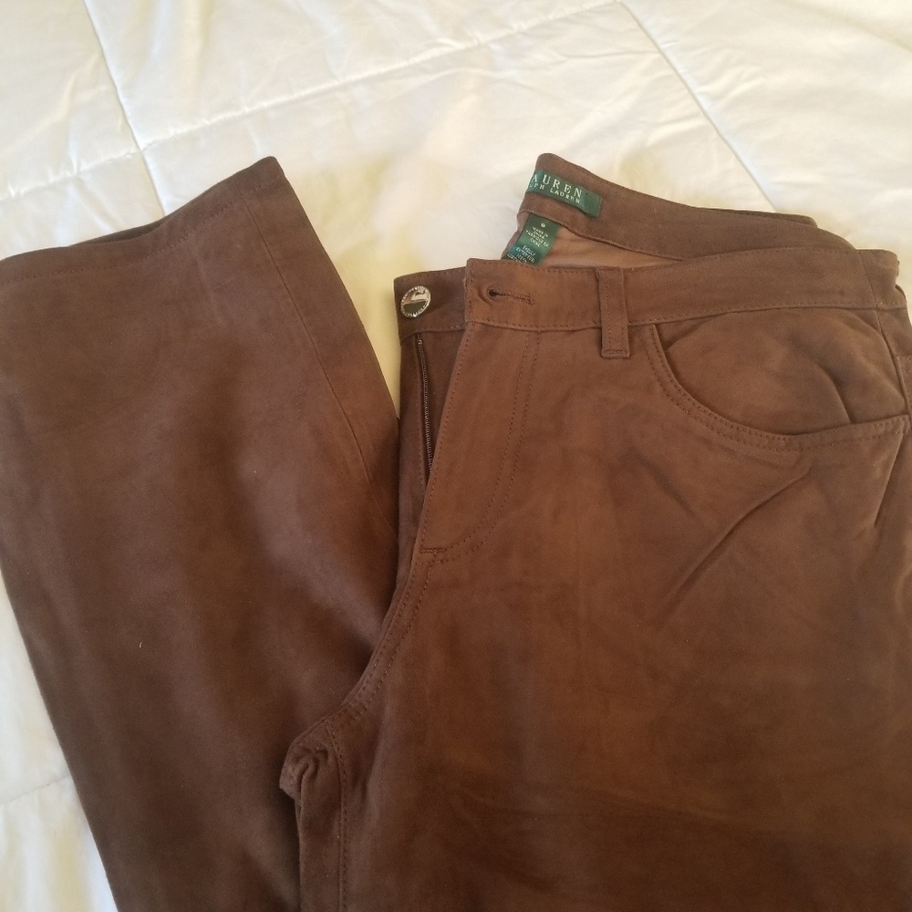 BRAND NEW Ralph Lauren Suede Pants